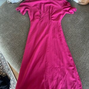 Elegant Pink Dress 1940s dress